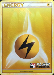 Lightning Energy Unnumbered Crosshatch Holo Promo - 2010 Play! Pokemon